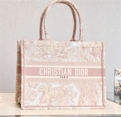 christian Dior tote bag pink